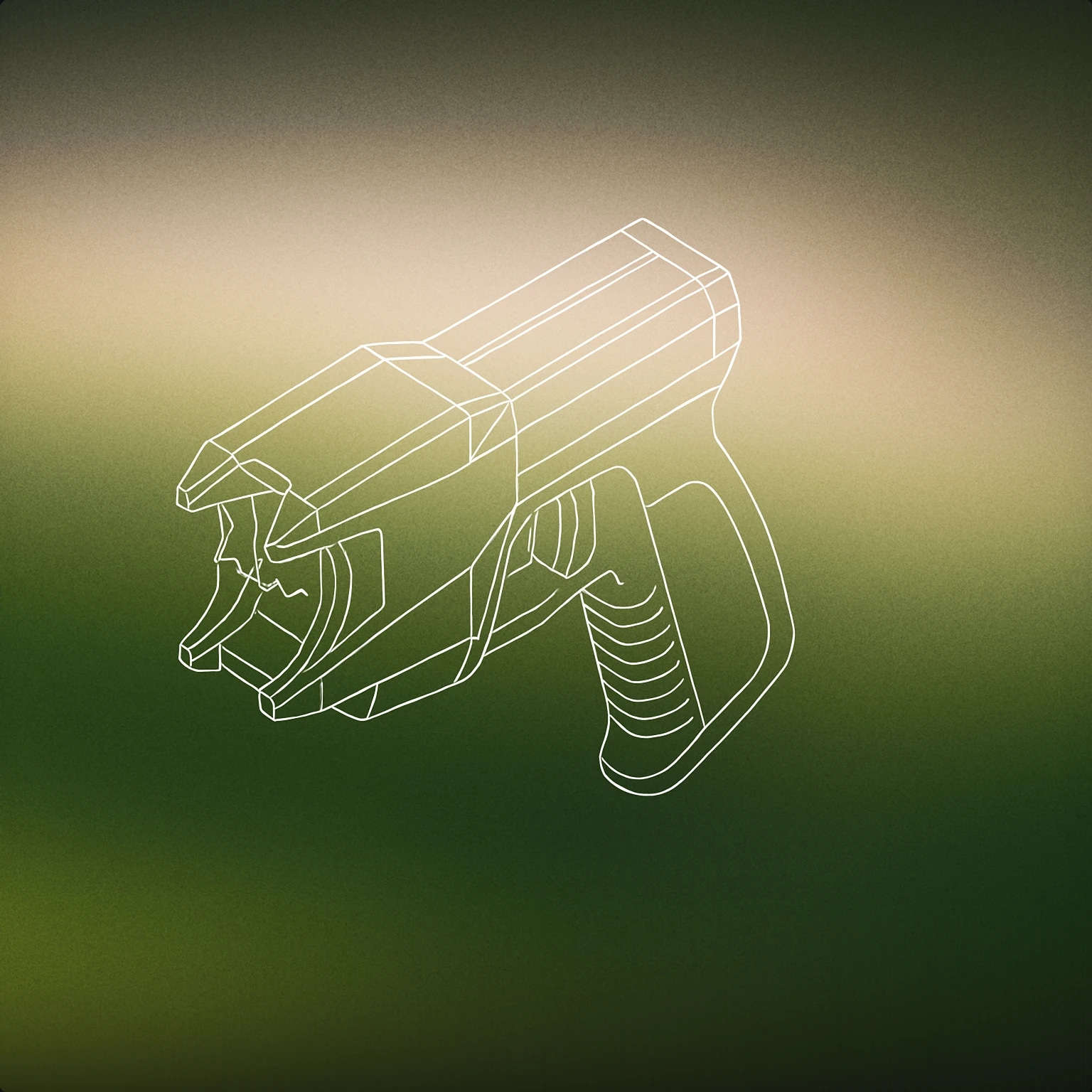 Cover of handheld taser device with visible prongs and a subtle electric arc between them for Taser sound effects