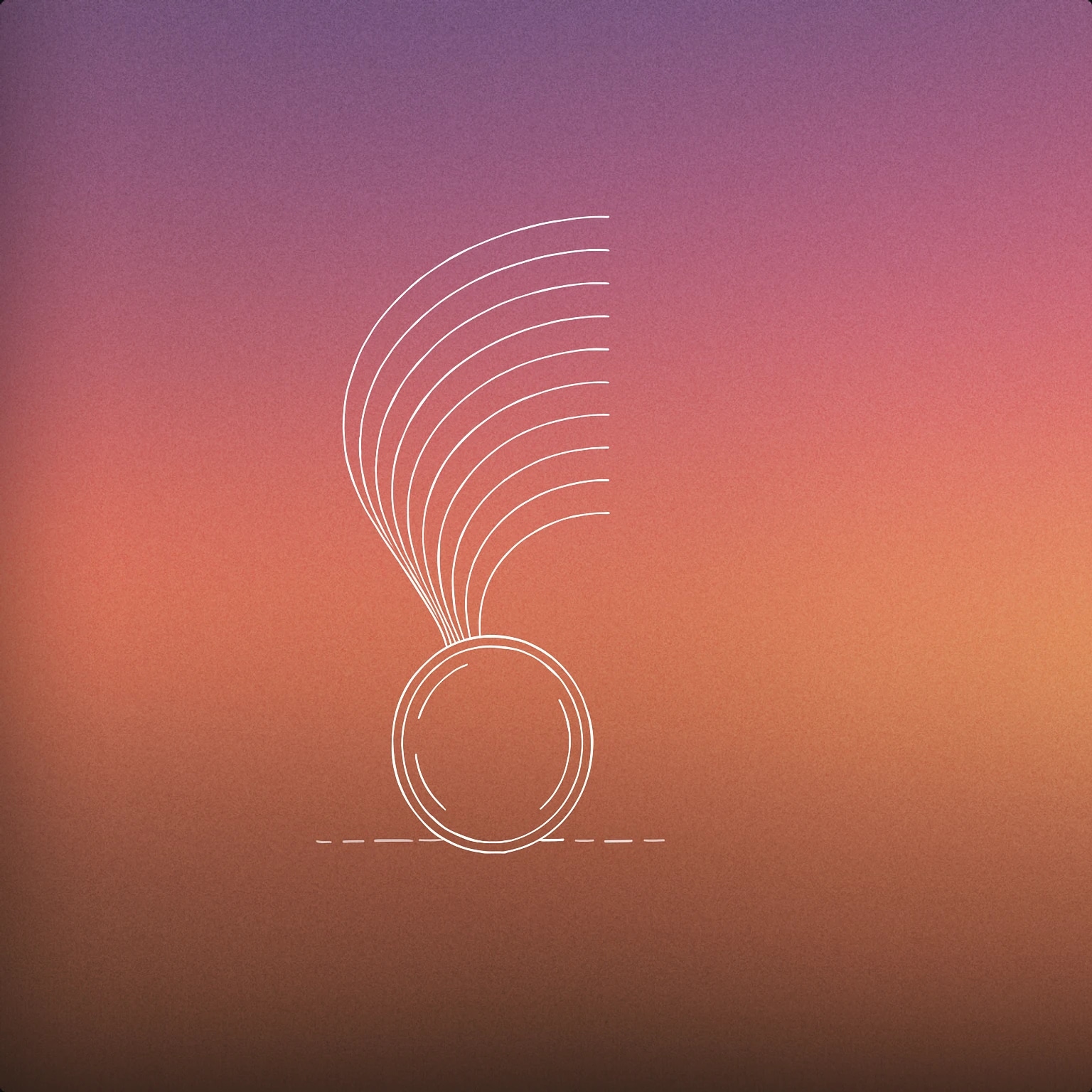 Cover of Single circular bubble with concentric curved lines emanating upward for Bubbling sound effects