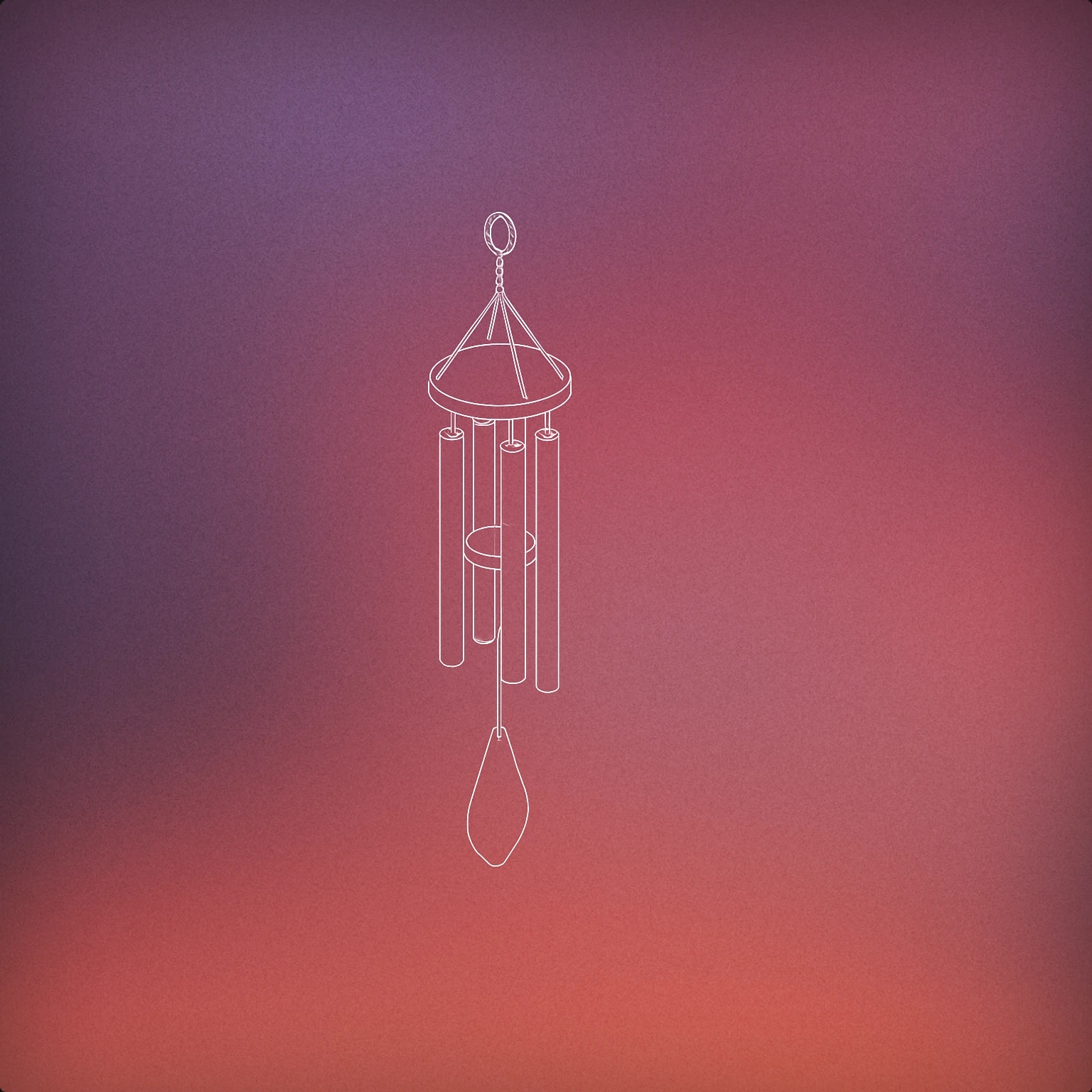 Cover of A stylized wind chime gently swaying for Breeze sound effects