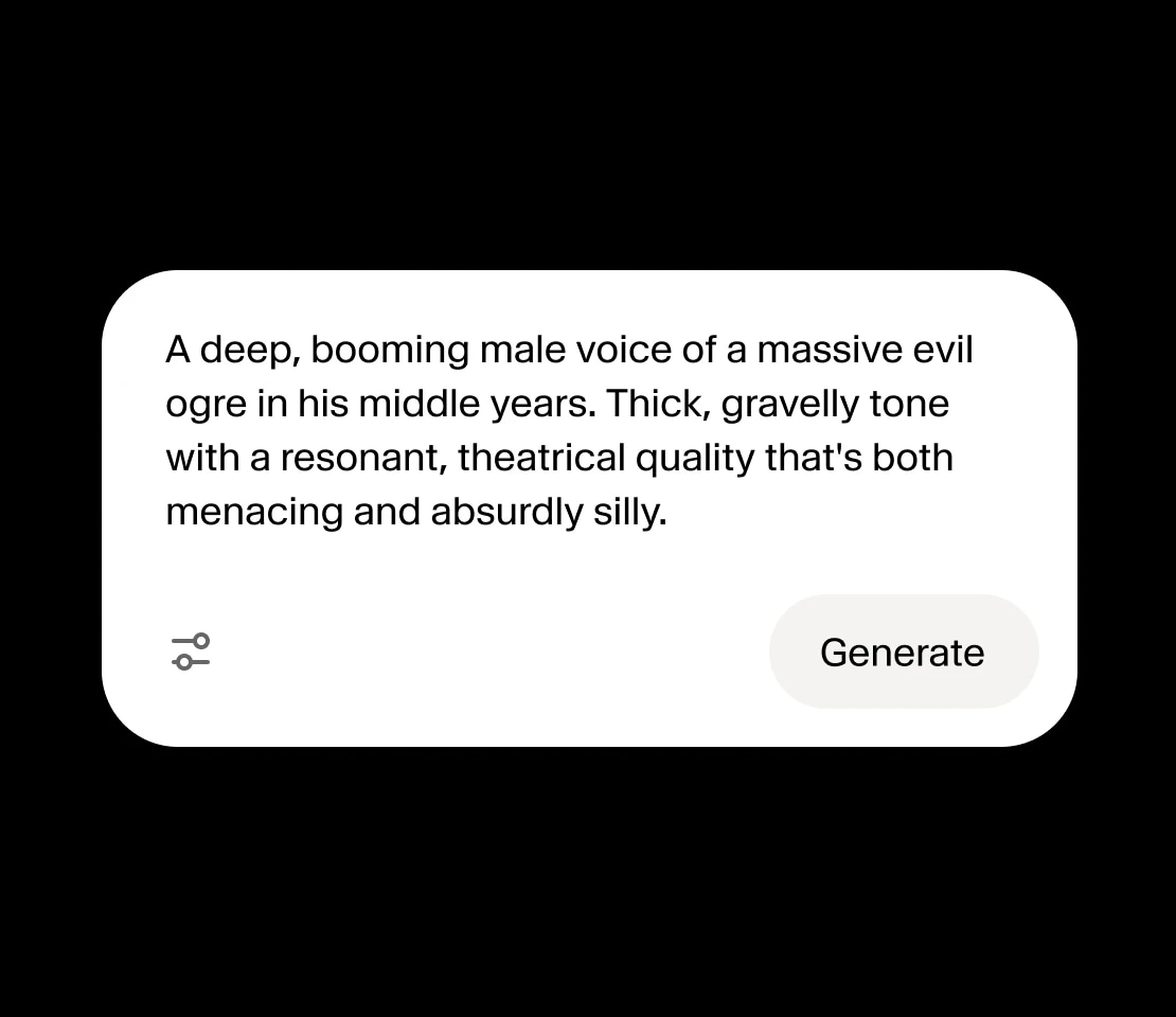 Voice design and cloning