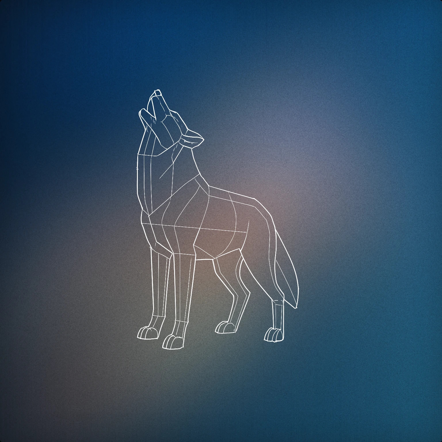 Cover of a howling wolf with its head lifted towards the sky for Wolves sound effects