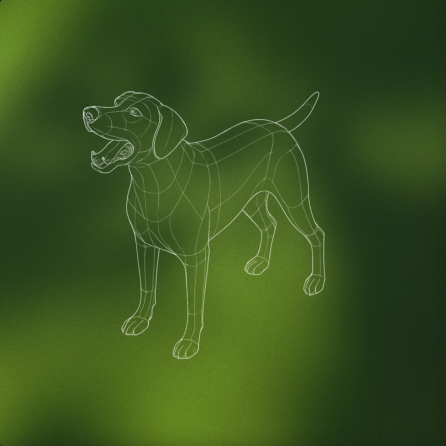 Cover of Dog with open mouth for Barking sound effects