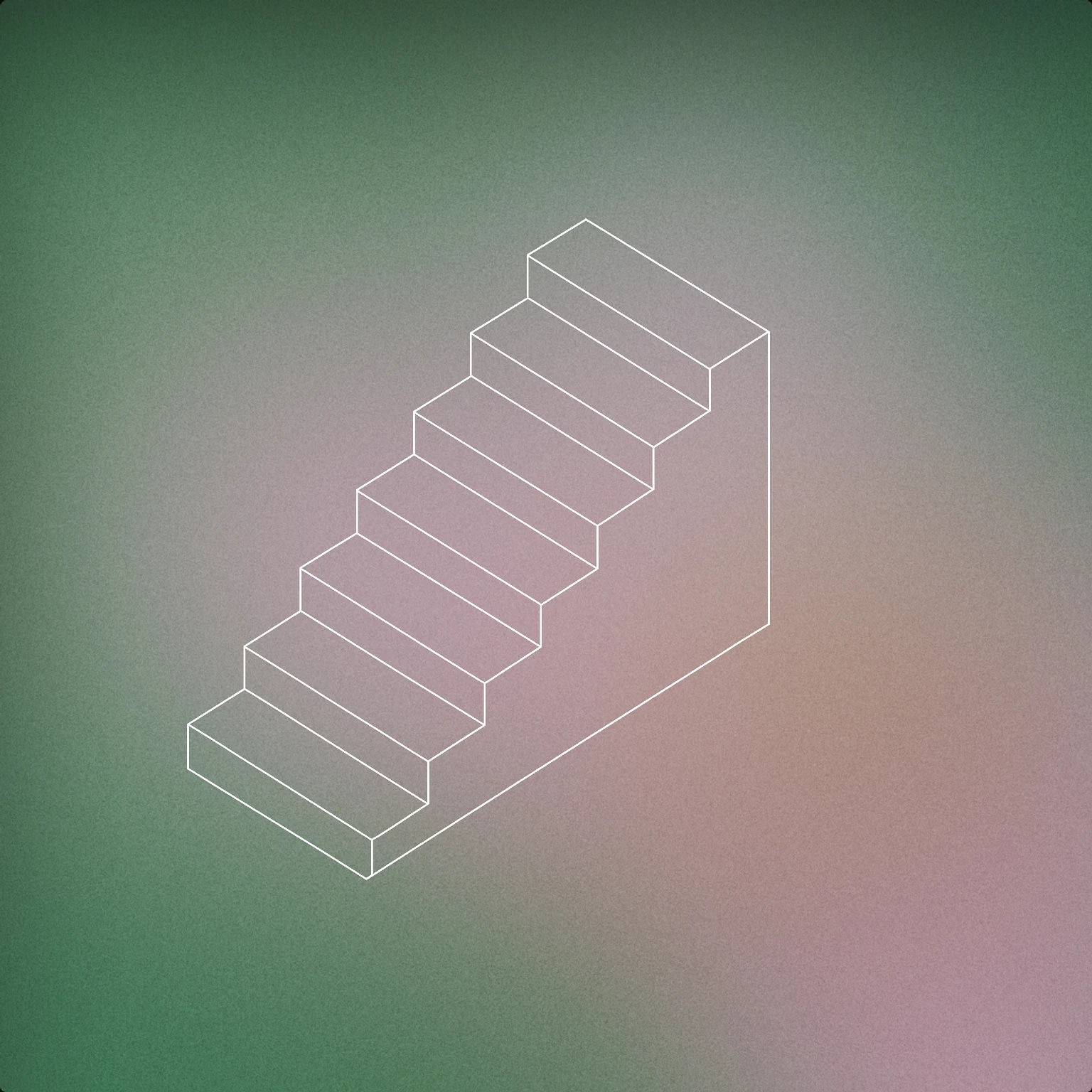 Cover of a single ascending staircase with each step slightly larger than the previous one for Build Up sound effects