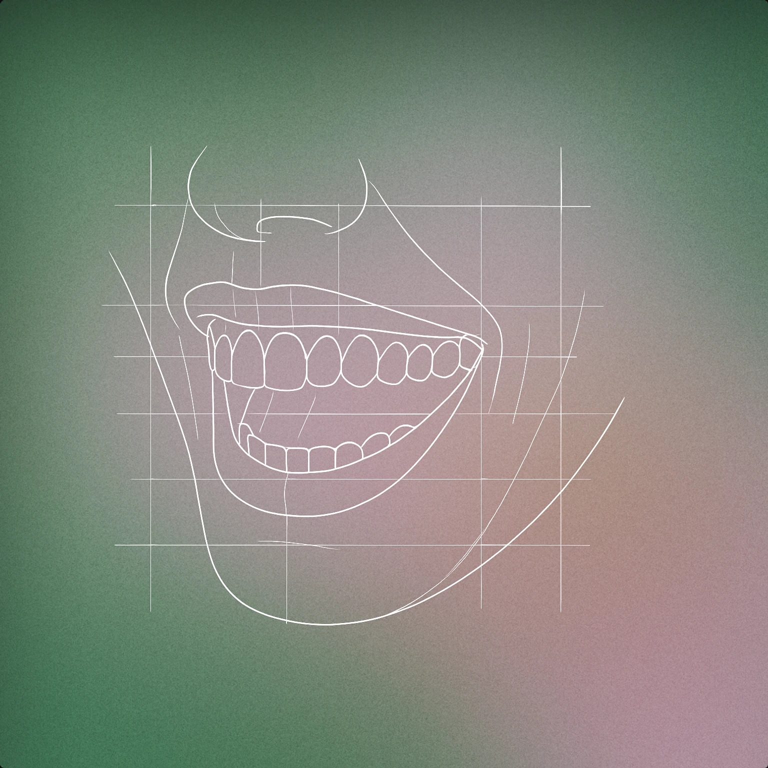 Cover of Woman's open smiling mouth with a visible hint of teeth and a subtle curve indicating laughter for Woman Laugh sound effects