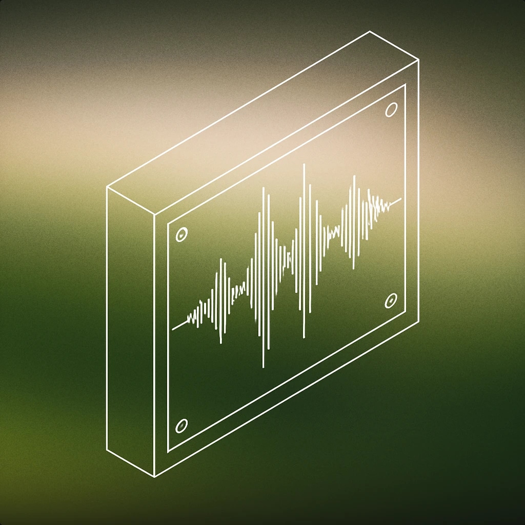 Cover of audio waveform frozen in a rectangular frame for Snapshot sound effects
