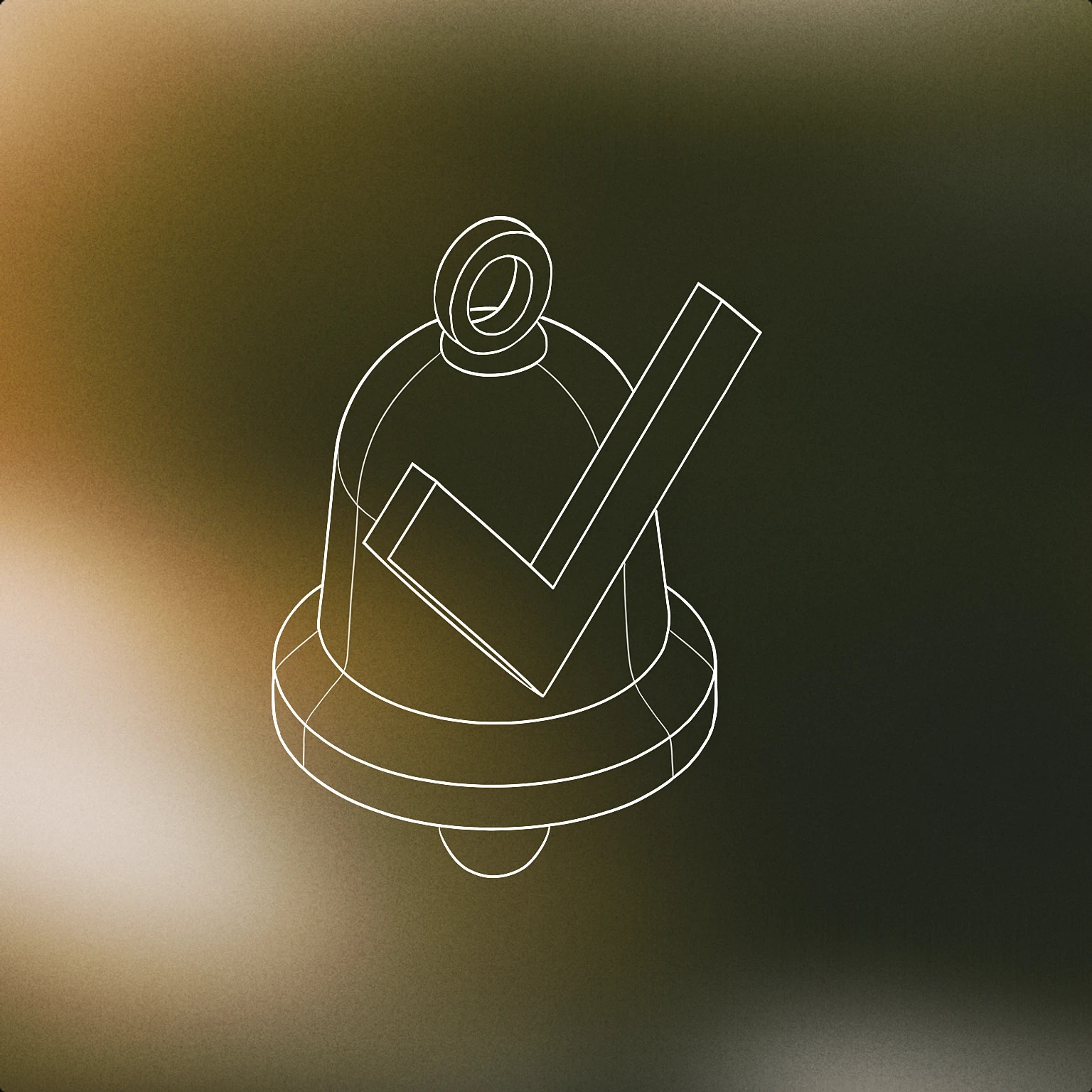 Cover of A large checkmark integrated into a stylized, simplified bell for Confirmation sound effects