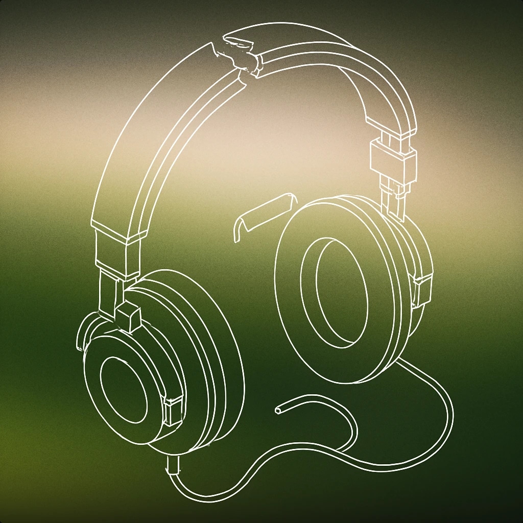Cover of A broken pair of headphones with a visible snapped headband and disconnected earcups for Incorrect sound effects