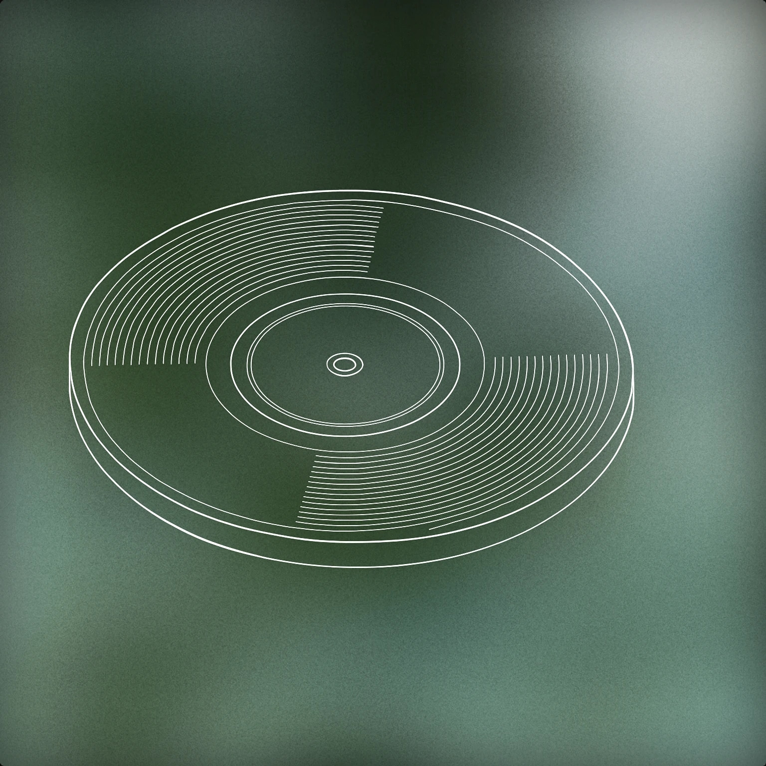 Cover of vinyl record with a single central label detail for Record sound effects