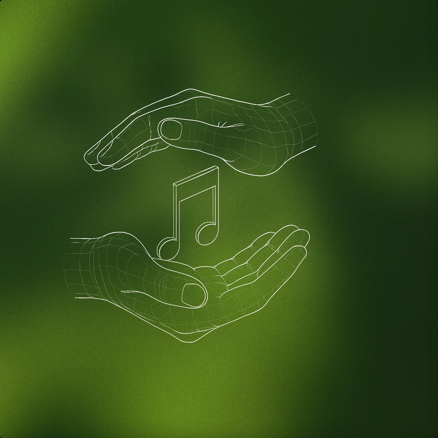 Cover of A pair of cupped hands forming a protective barrier around a small musical note for Shield sound effects