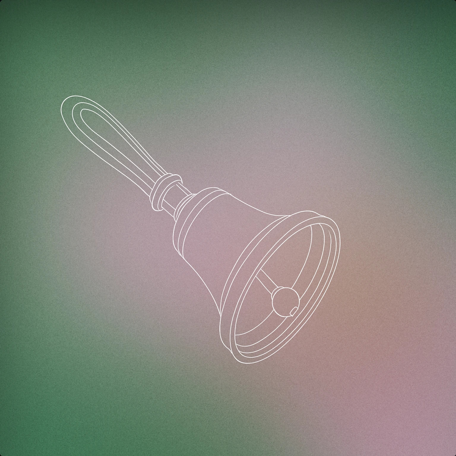 Cover of town crier's bell for Medieval sound effects