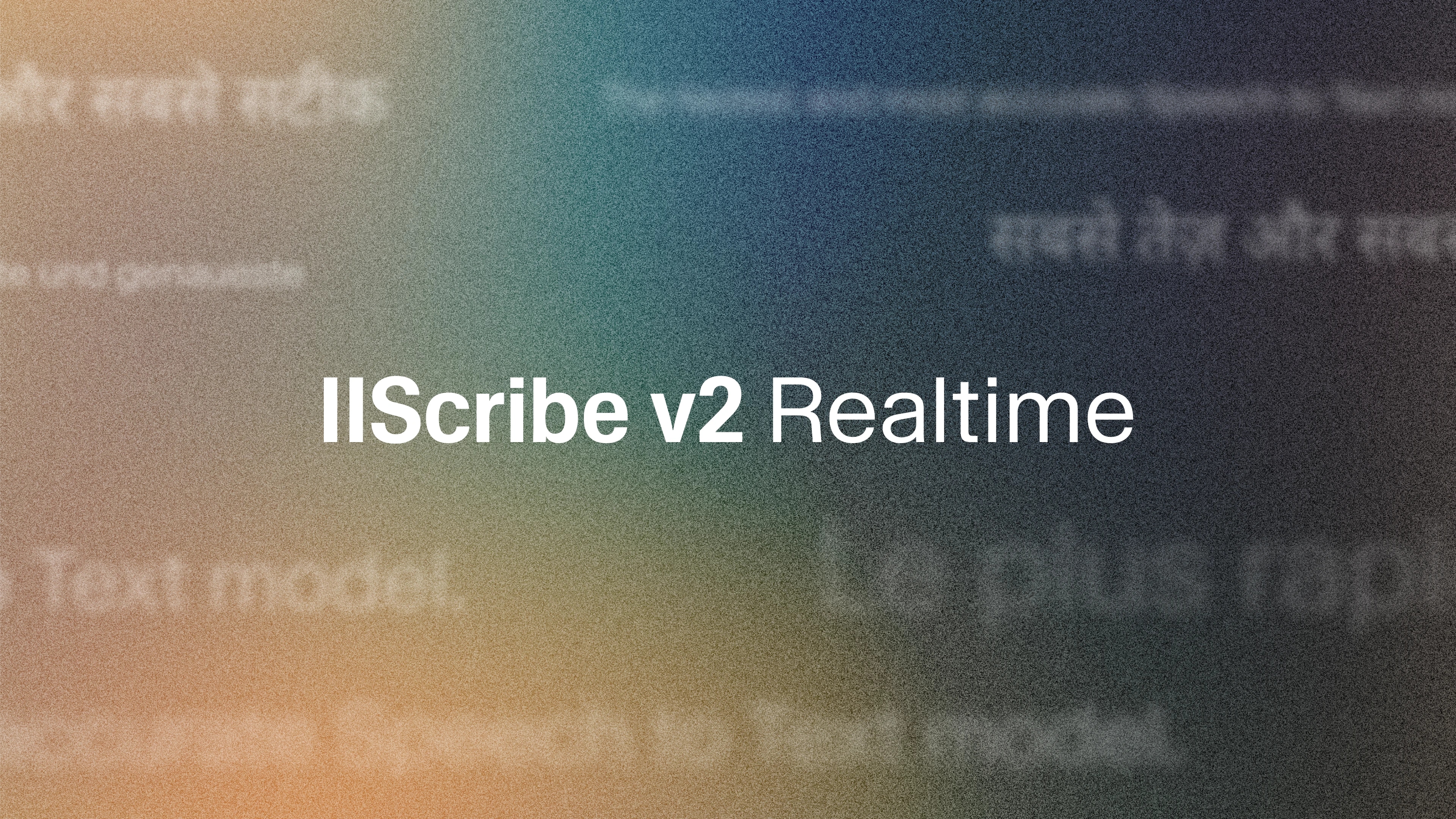 Scribe v2 Realtime