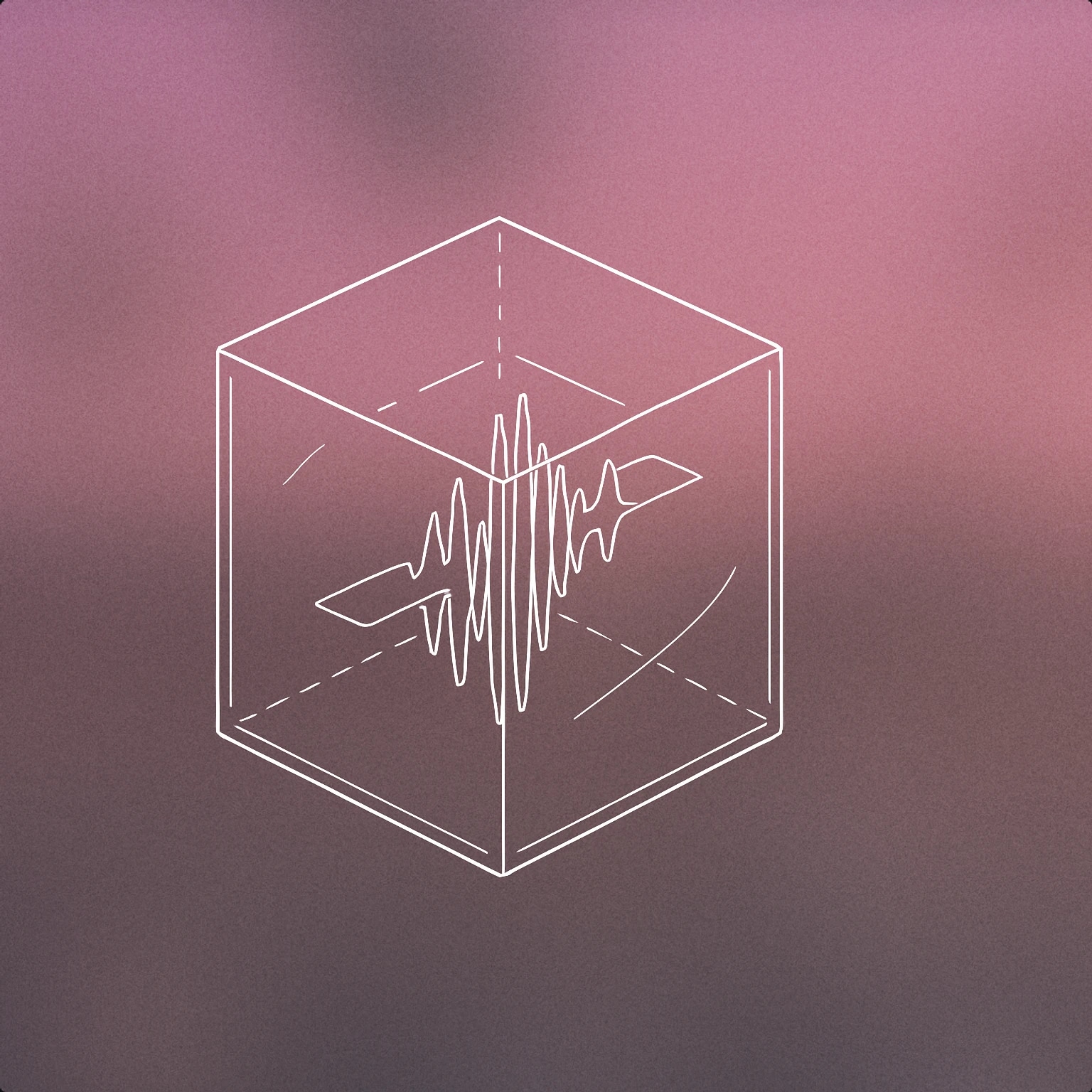 Cover of a frozen soundwave trapped inside a translucent ice cube for Freeze sound effects