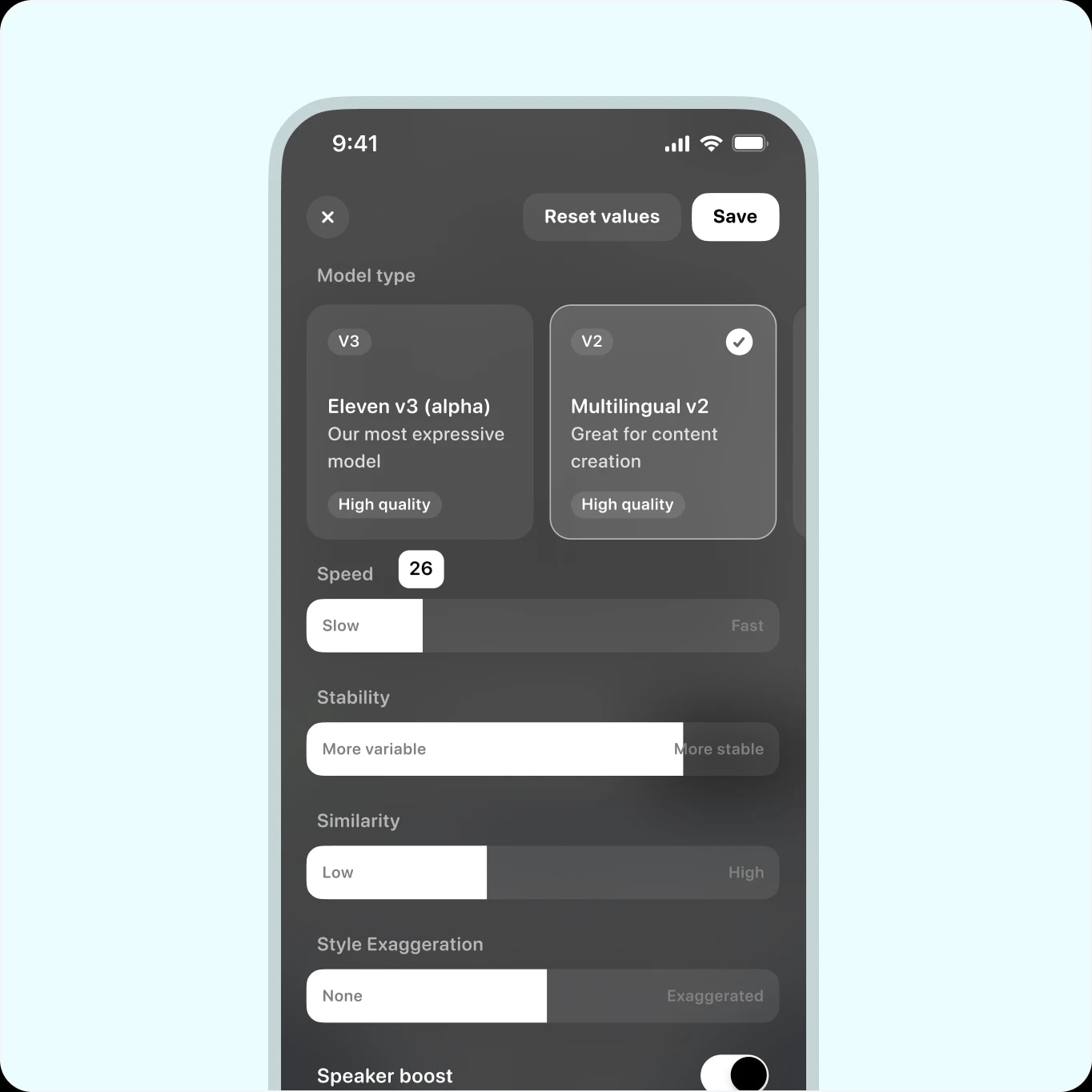 Voice control on mobile