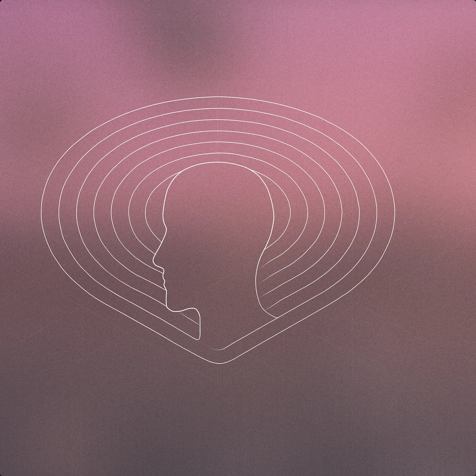 Cover of An abstract human head silhouette with concentric, gentle rings radiating outward from it for Aura sound effects