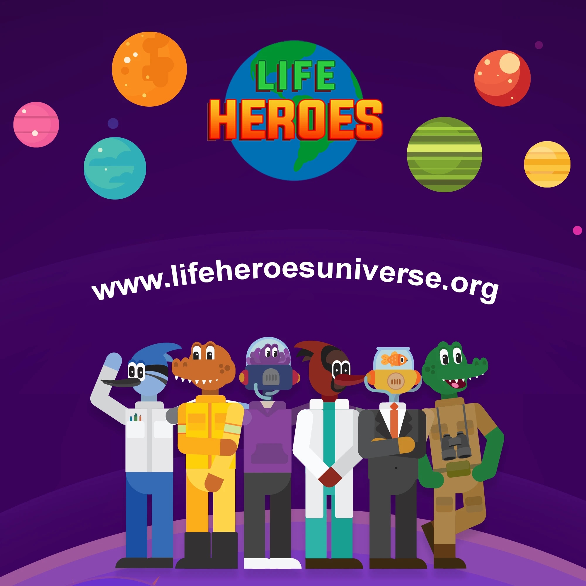 Life Heroes Universe flyer