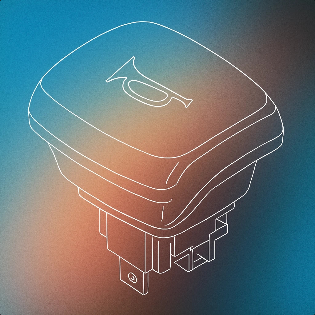 Cover of car horn button for Honk sound effects