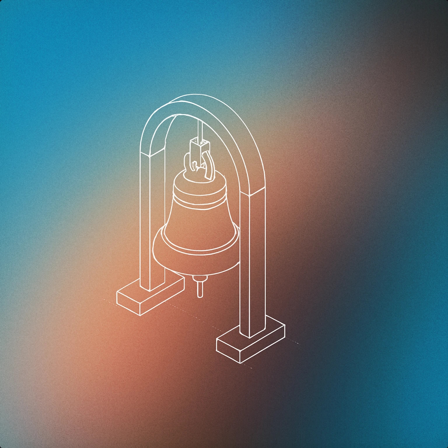 Cover of A minimalist bell suspended from a simple arch for Ring sound effects
