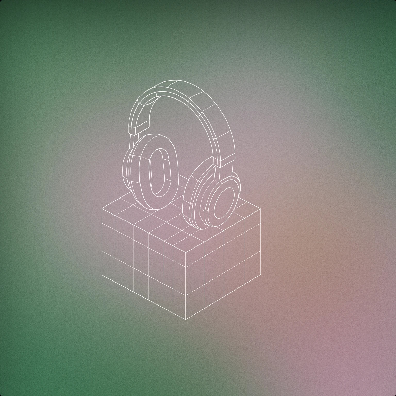 Cover of A monumental pair of stylized headphones resting atop a geometric pedestal for Hero sound effects