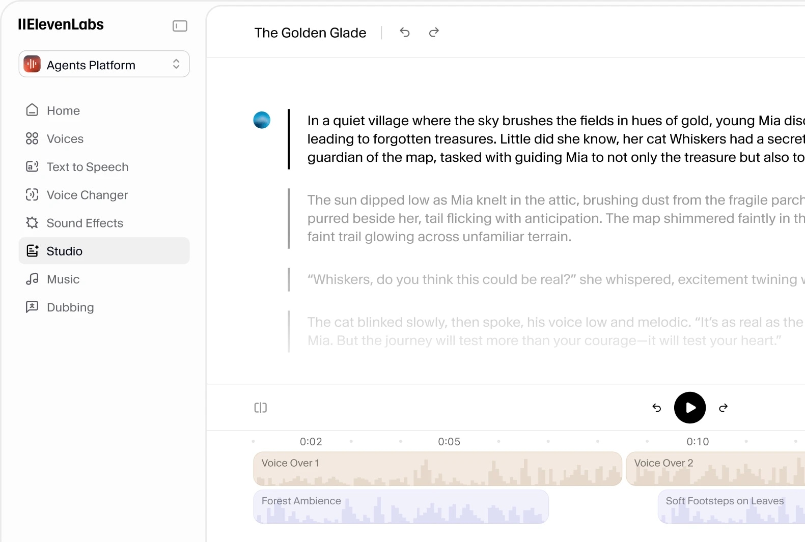 Enterprise Studio Dashboard