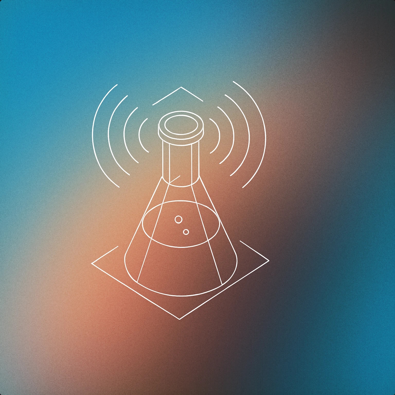 Cover of A laboratory flask with soundwaves emanating from its opening for Mad Scientist sound effects