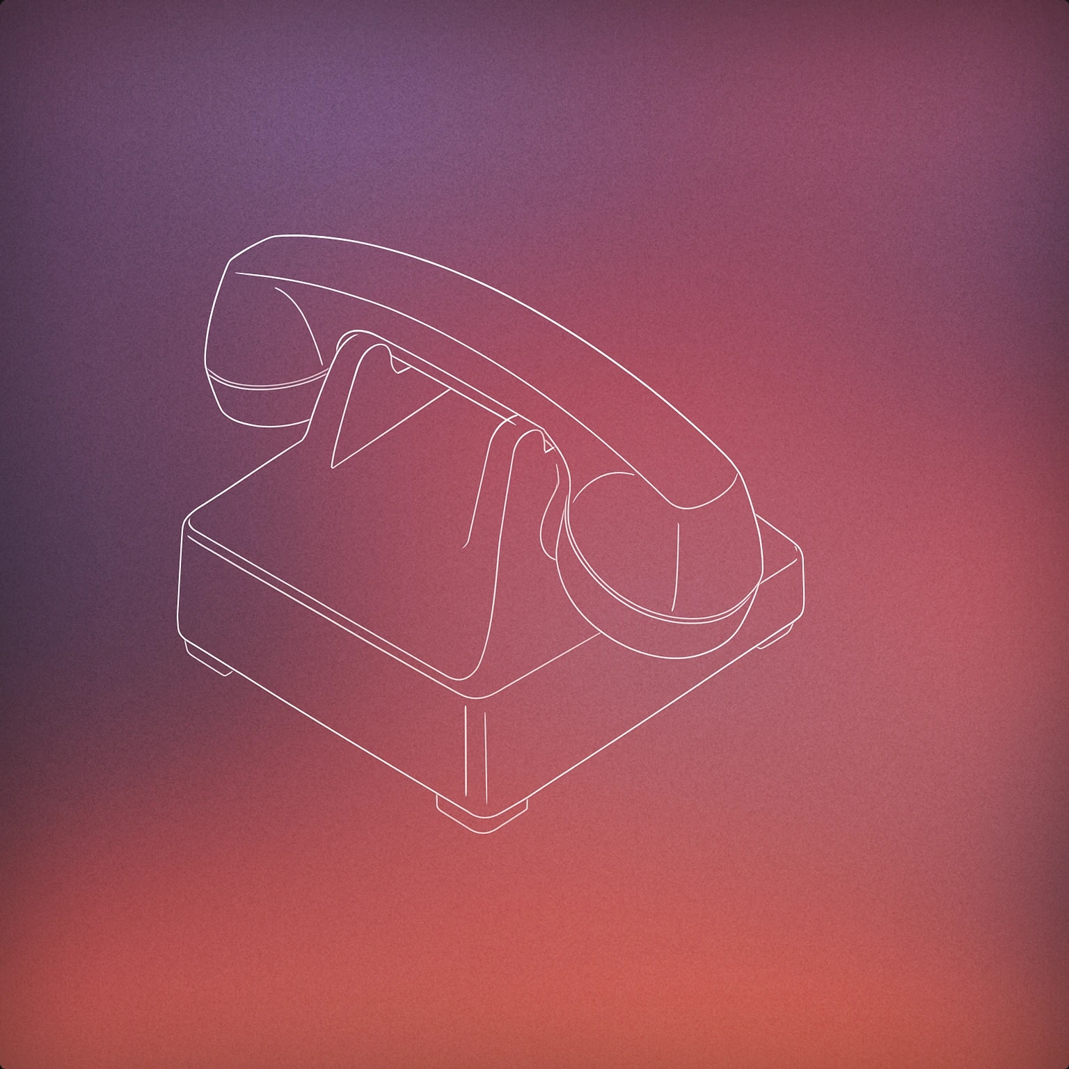 Cover of classic telephone handset resting on its cradle for Phone Hang Up sound effects
