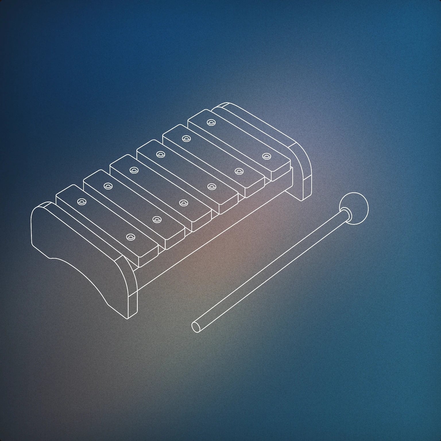 Cover of Toy xylophone with mallet for Kids sound effects