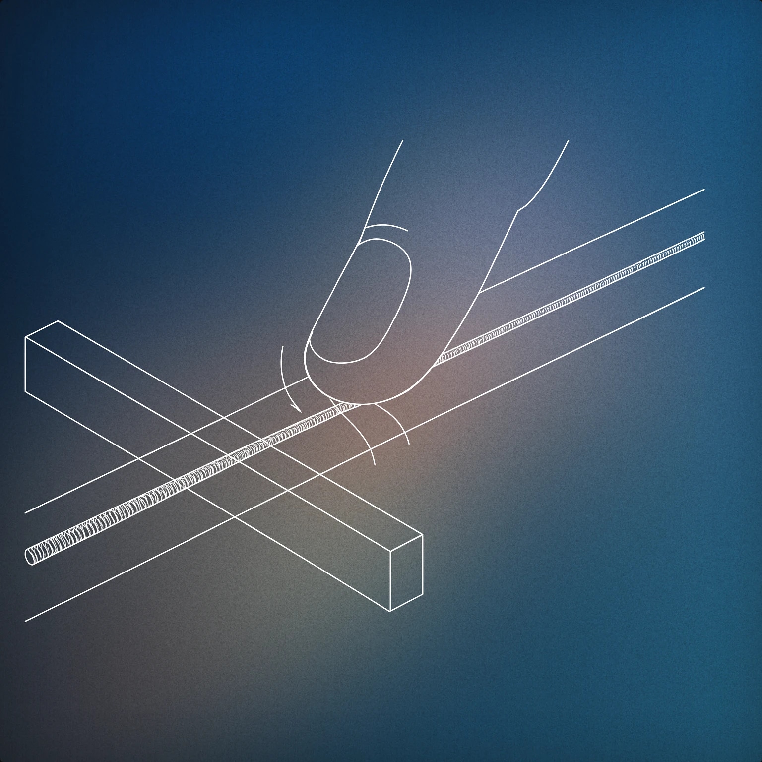 Cover of a single guitar string being plucked by a stylized finger for Pluck sound effects