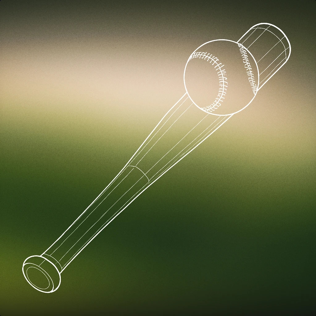 Cover of a baseball bat striking a baseball mid-air for Baseball sound effects