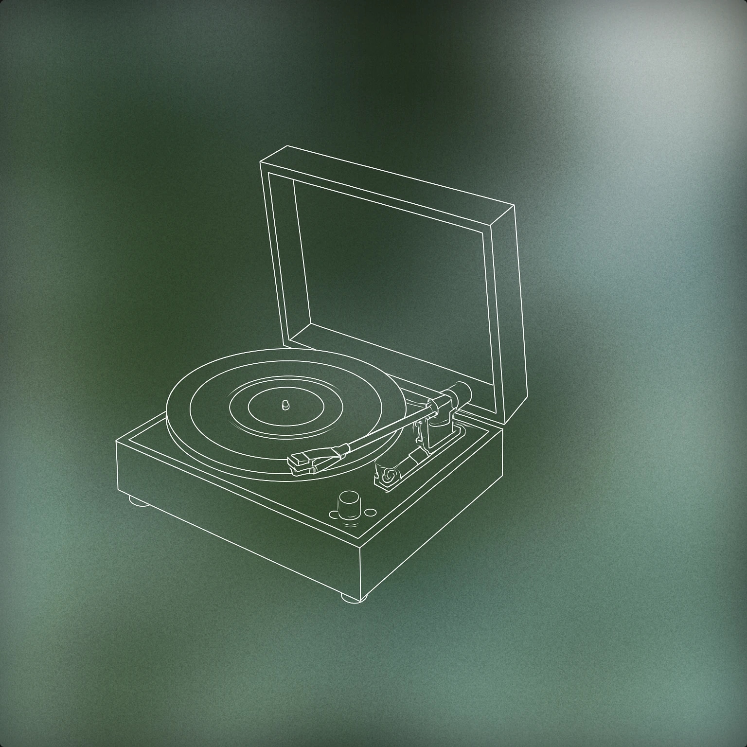 Cover of An open vinyl record player with a visible tonearm and stylus touching the record for Craft sound effects