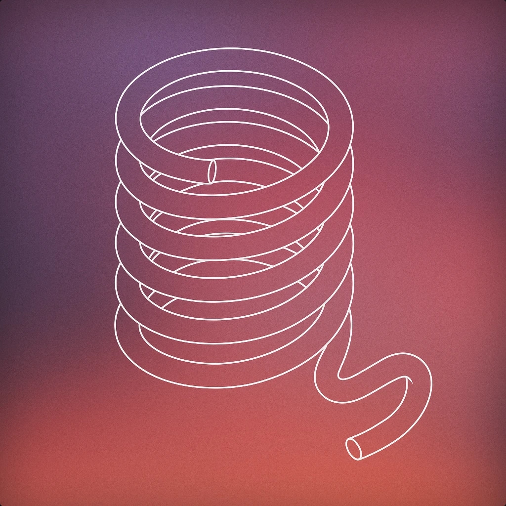 Cover of a tightly coiled spring with one end slightly uncoiling for Suspenseful sound effects