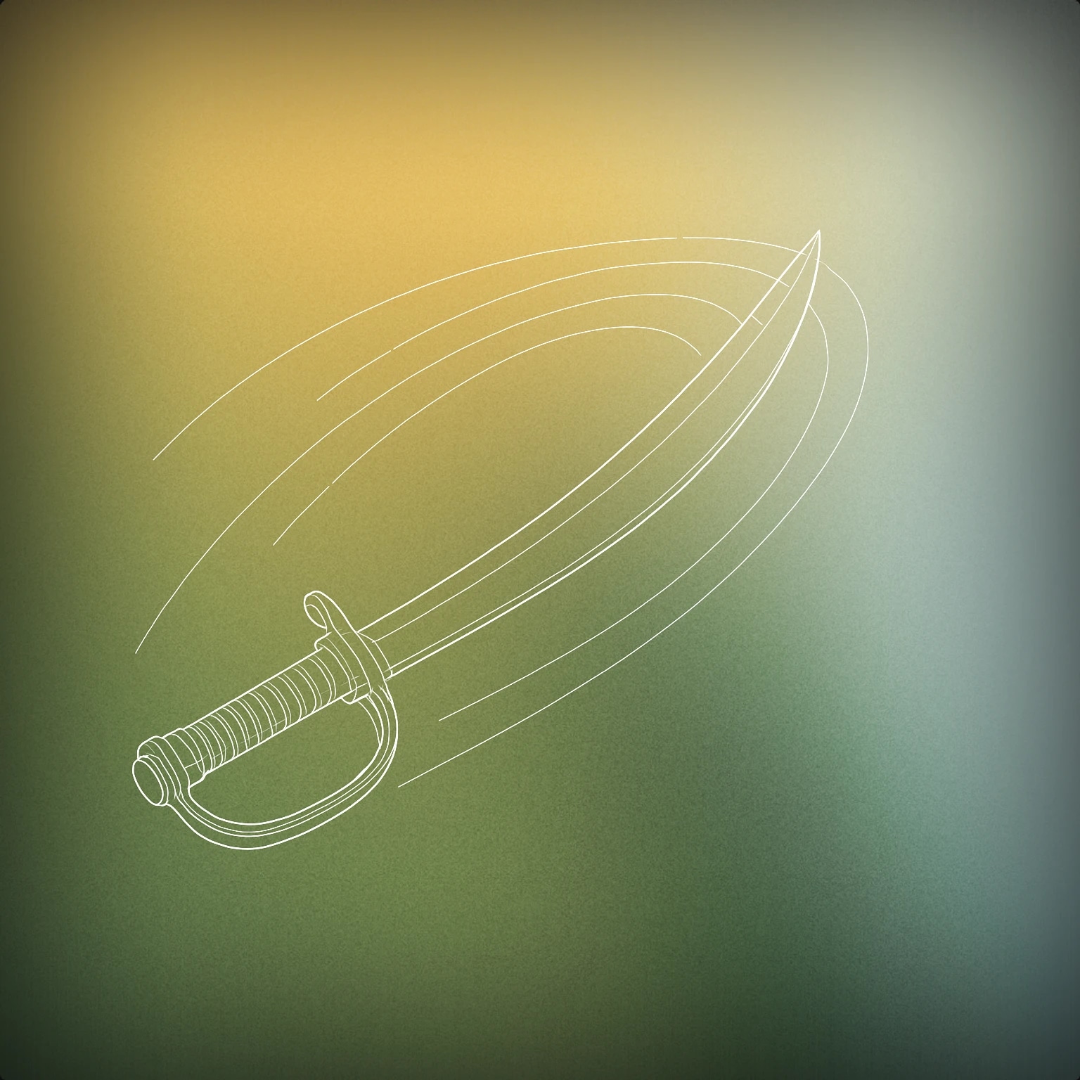 Cover of Curved sword with dynamic motion trails for Sword Swing sound effects