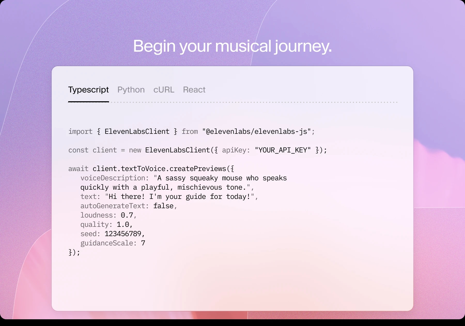 Eleven Music API