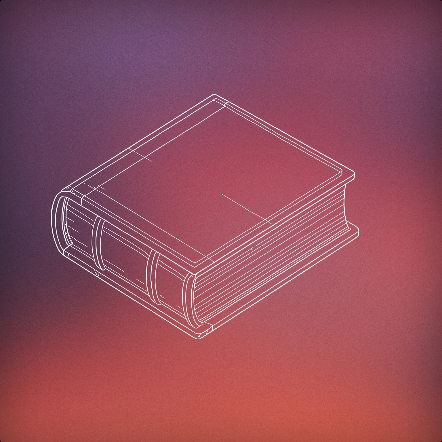 Cover of a slightly open vintage leather-bound book with a visible crease along the spine for Leather Creak sound effects