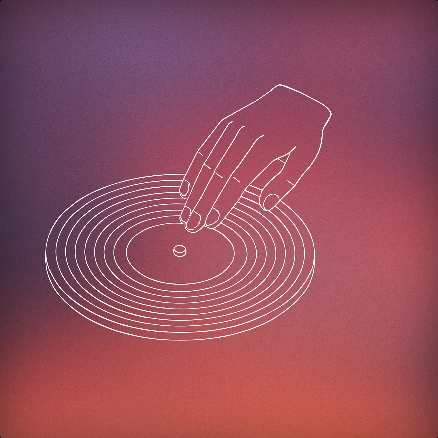 Cover of A stylized vinyl record with a simplified hand poised above it, fingers angled as if about to scratch the surface for Scratching sound effects