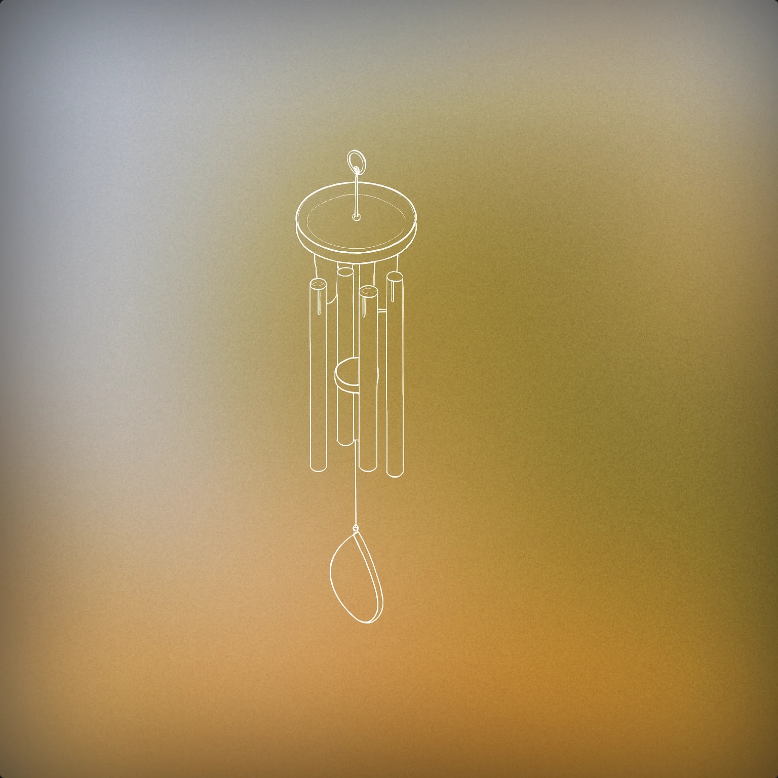 Cover of A stylized wind chime gently swaying for Gentle Breeze sound effects