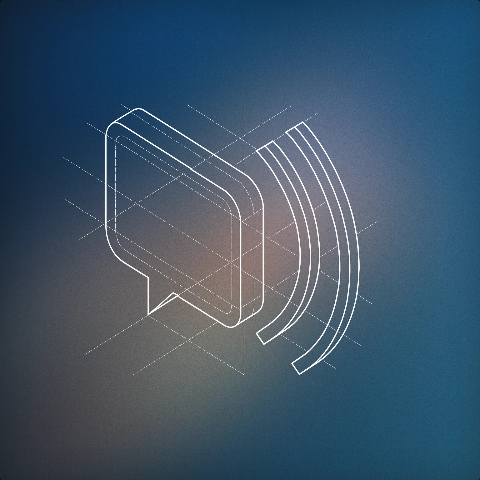 Cover of a speech bubble with sound waves emanating from it for Hola sound effects