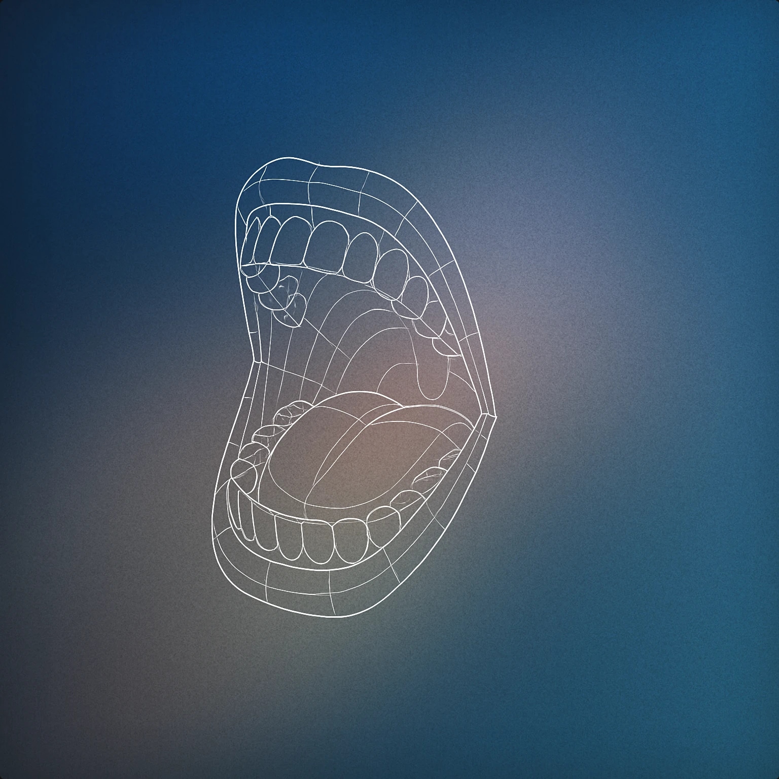 Cover of a stylized open mouth with visible teeth and tongue, shown in a dynamic, wide-open pose to convey a scream for Woman Screaming sound effects