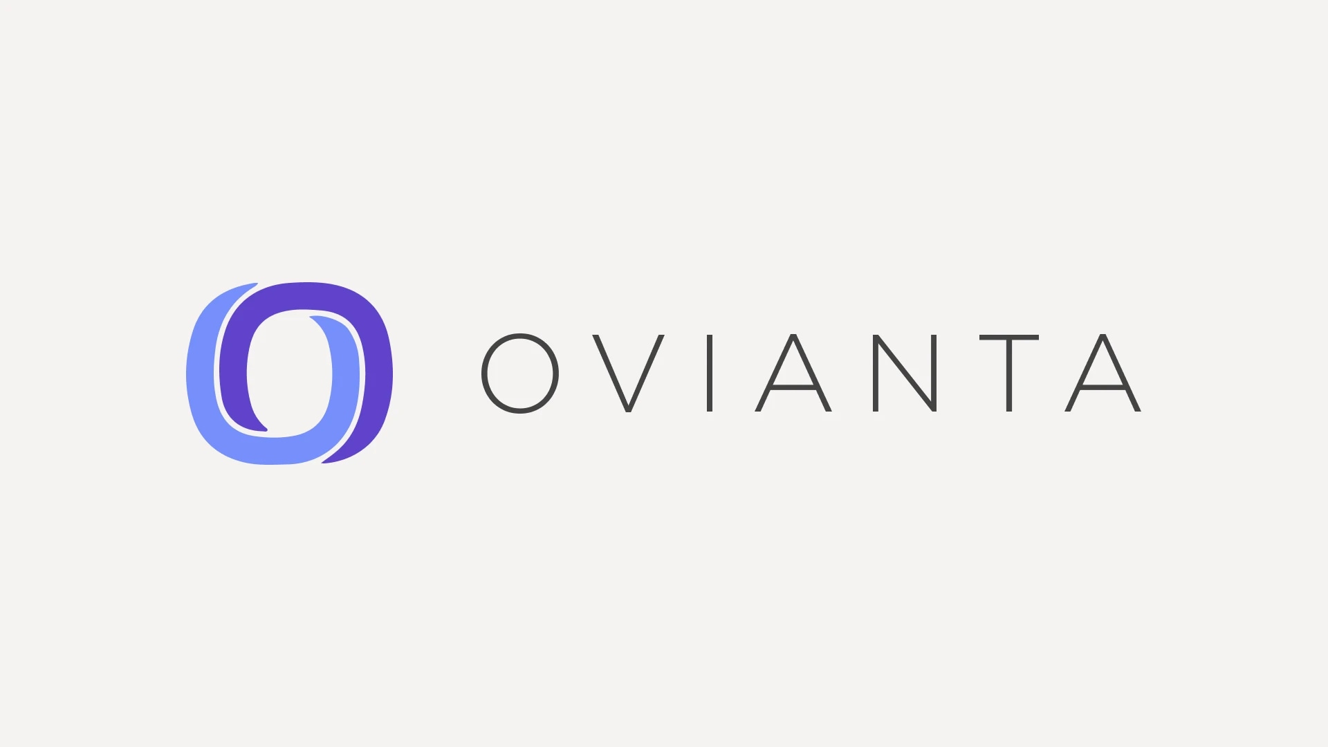 Ovianta logo featuring stylized blue and purple letter "O" next to the brand name.