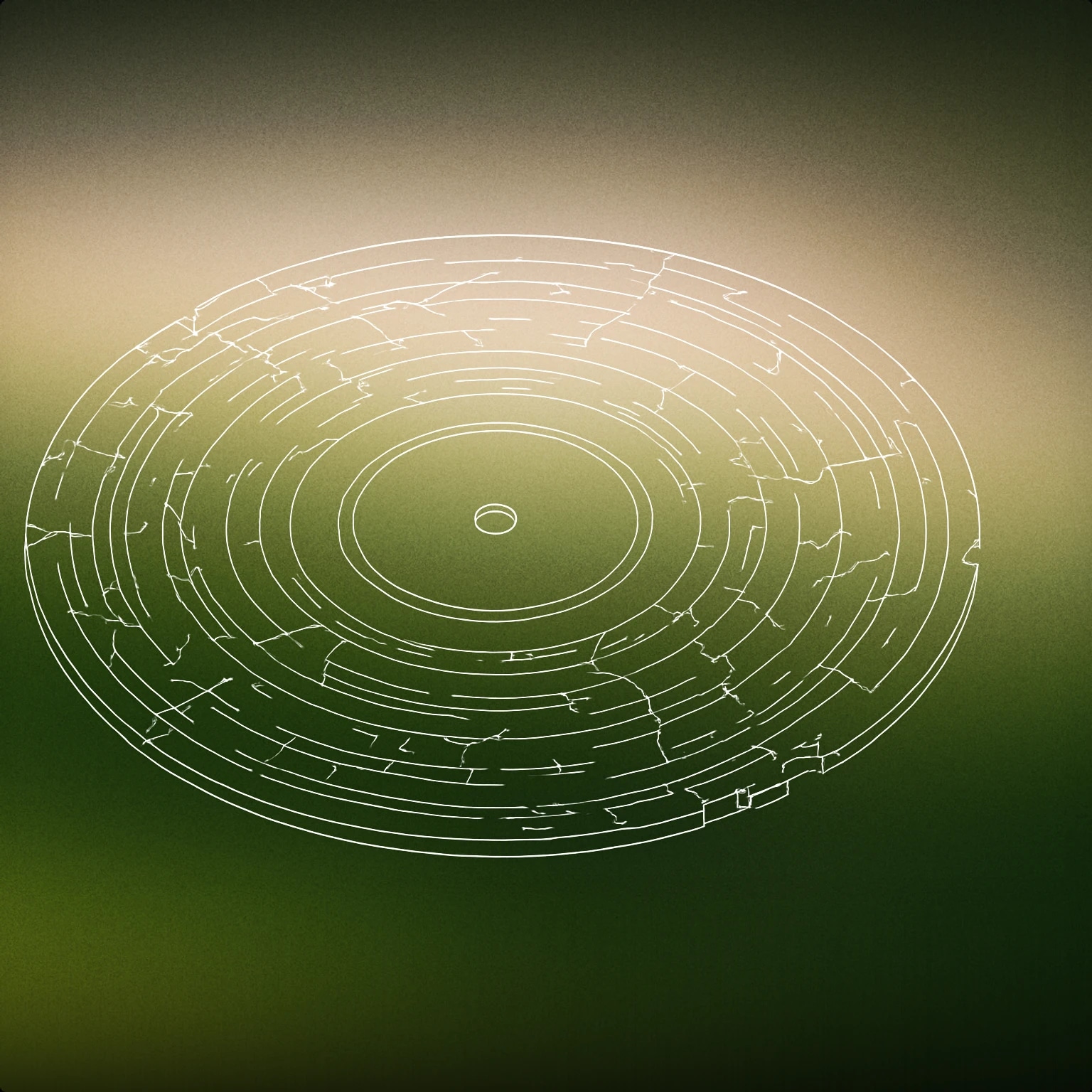 Cover of A heavily worn vinyl record with pronounced scratches and chips on its surface for Grit sound effects