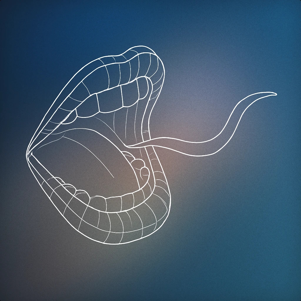Cover of a stylized open mouth with a subtle wavy line emerging from it for Belch sound effects