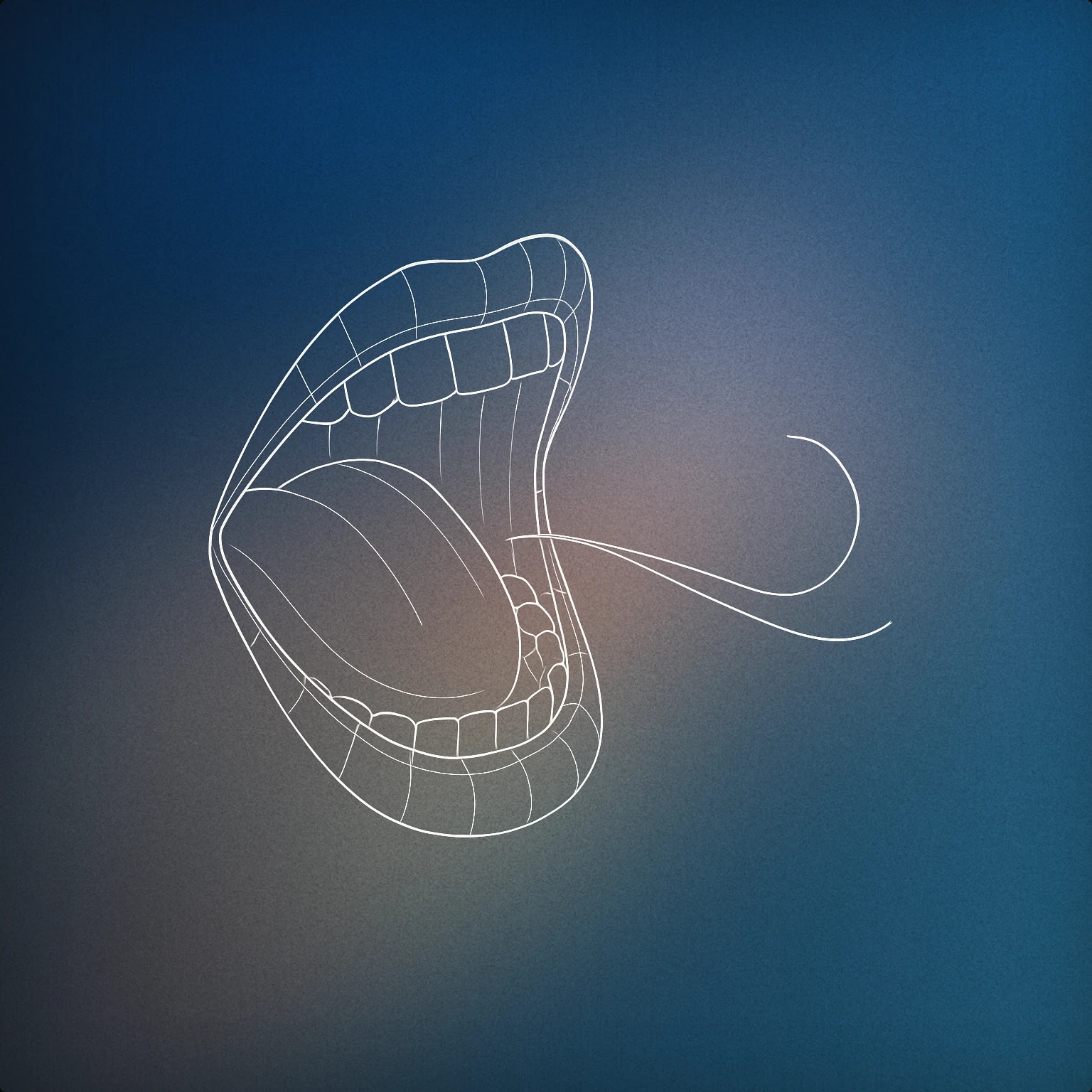 Cover of A stylized open mouth with a gentle, curved airflow line extending outward for Exhale sound effects