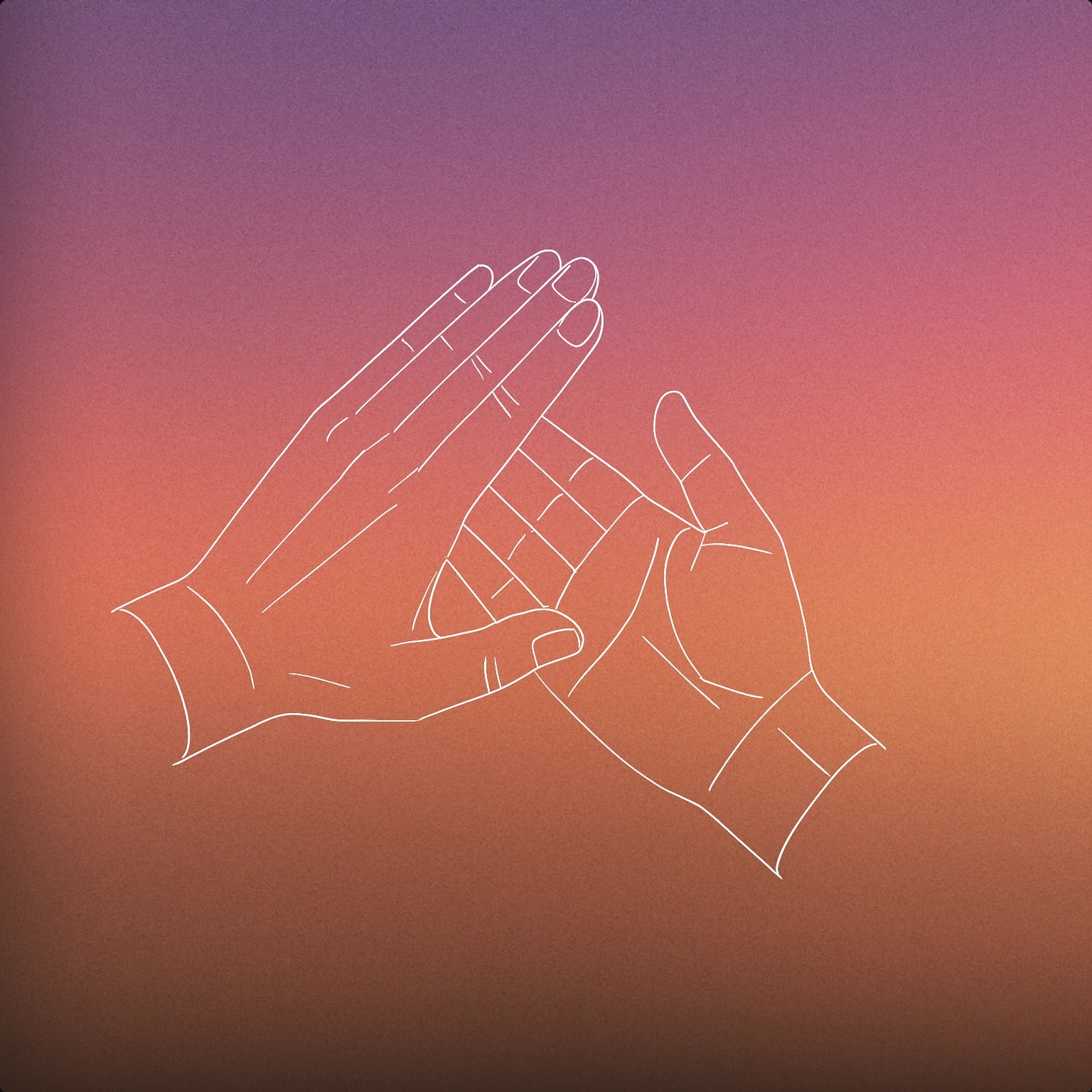 Cover of Two simplified hands angled towards each other with fingertips almost touching, positioned as if mid-clap for Hand Clap sound effects