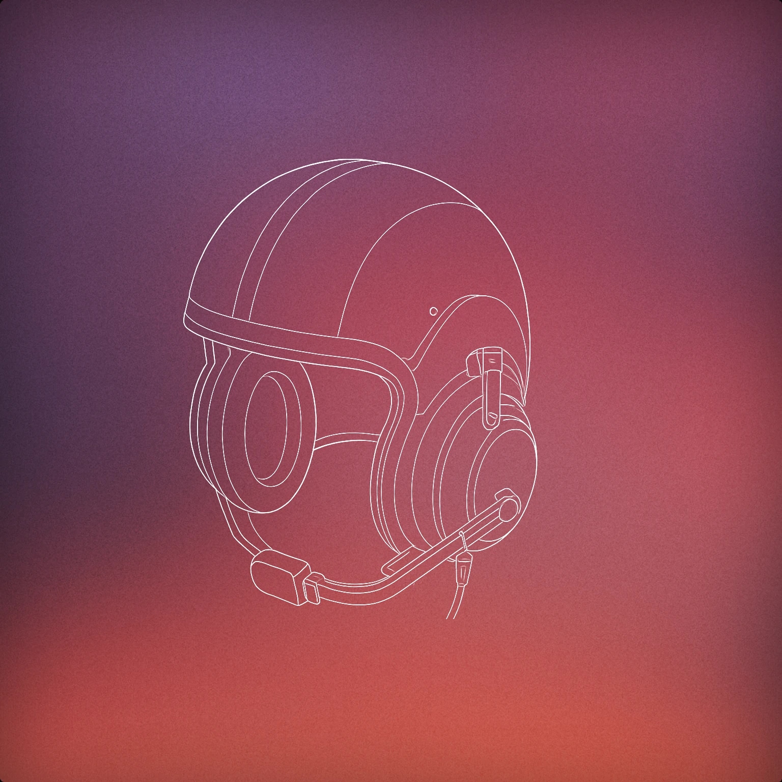 Cover of Helmet with integrated headphones for Motorbike sound effects
