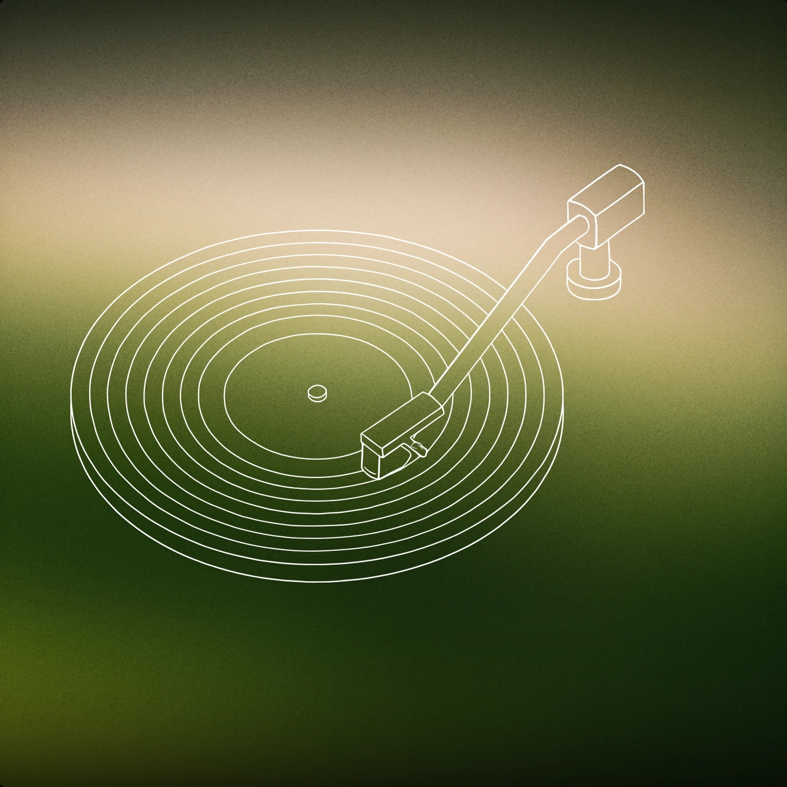 Cover of A single vinyl record partially covered by a stylus arm gently touching its surface for Rubbing sound effects