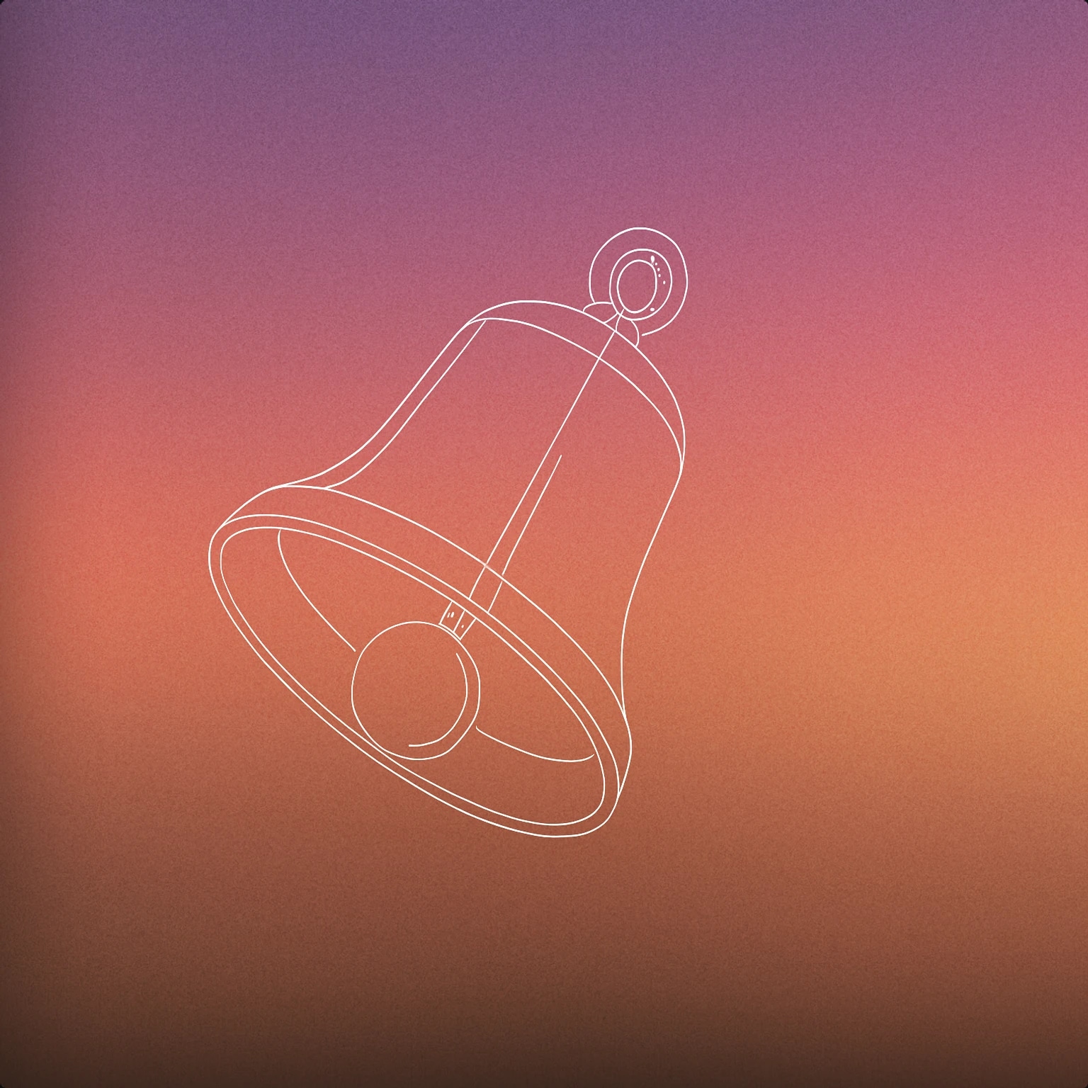 Cover of A single glass bell with a visible spherical clapper inside, slightly tilted as if just struck for Pling sound effects