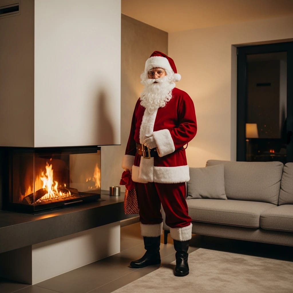 AI Santa photo in your house - Hero - before
