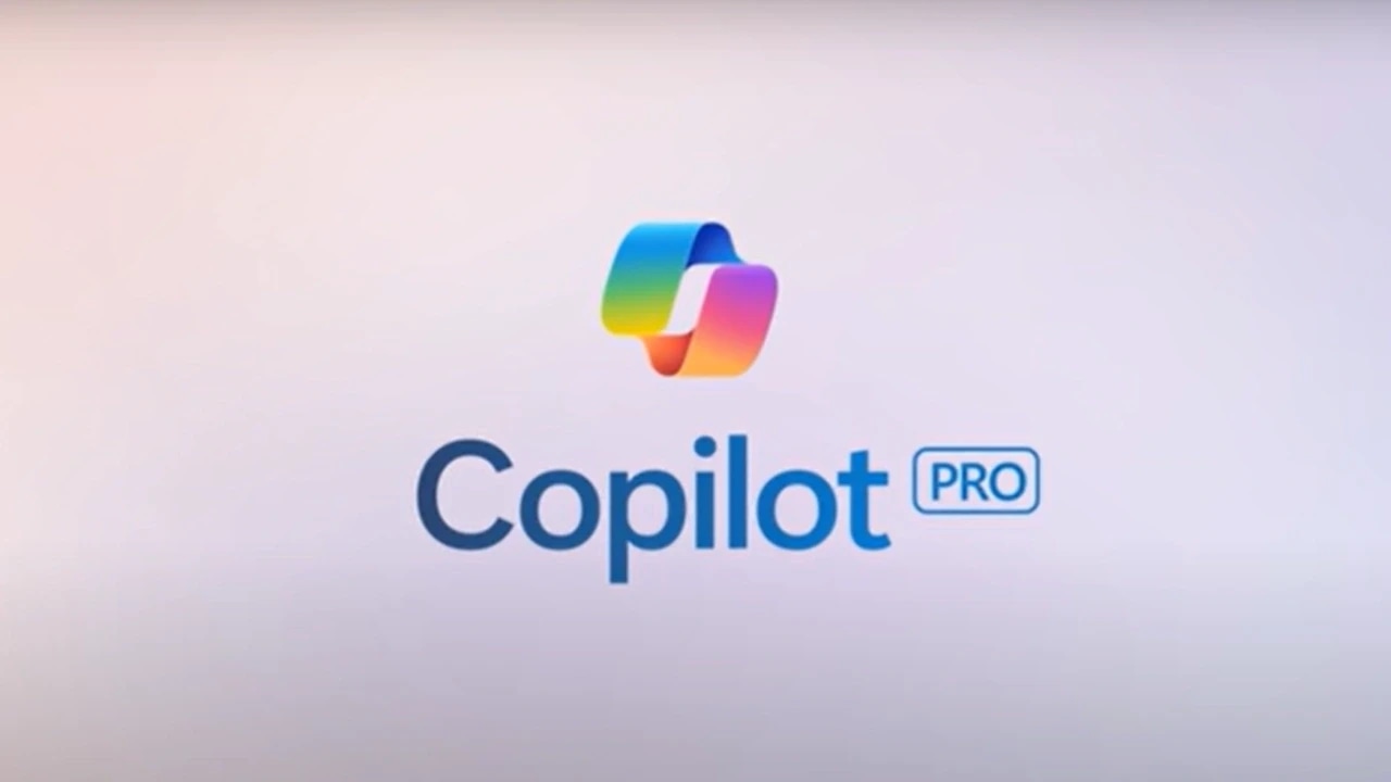 Copilot PRO logo with a colorful ribbon icon above the text.