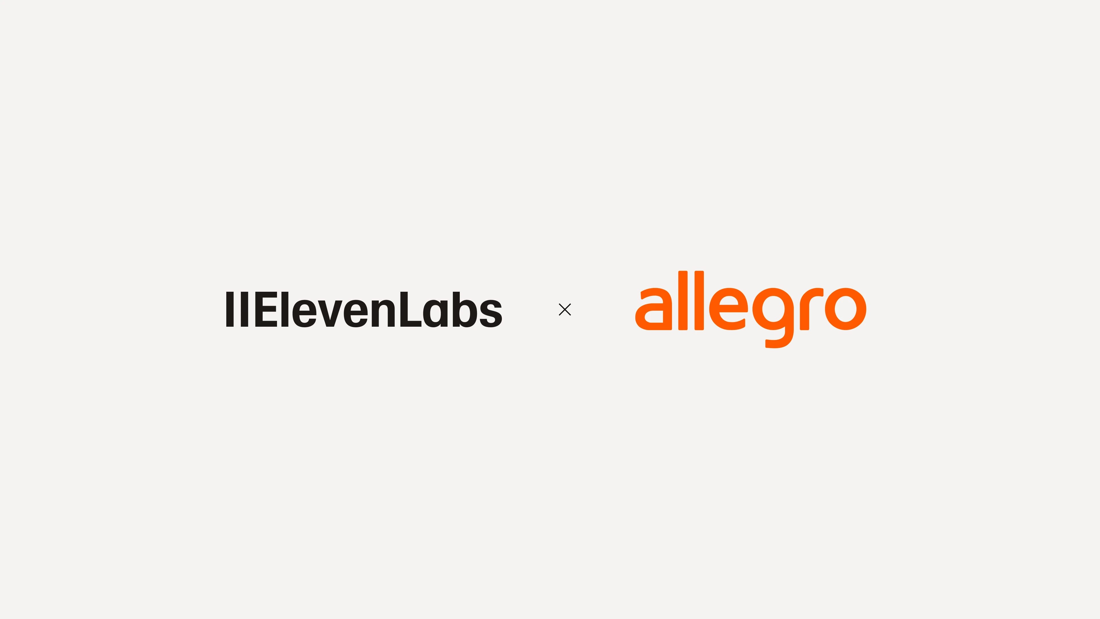 ElevenLabs × allegro partnership logo