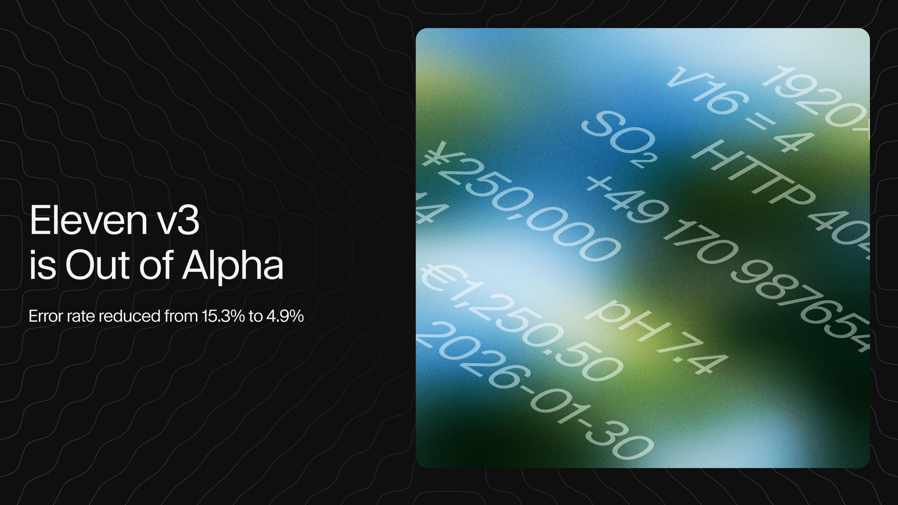 Eleven v3, our most advanced Text to Speech model, is now out of Alpha and generally available