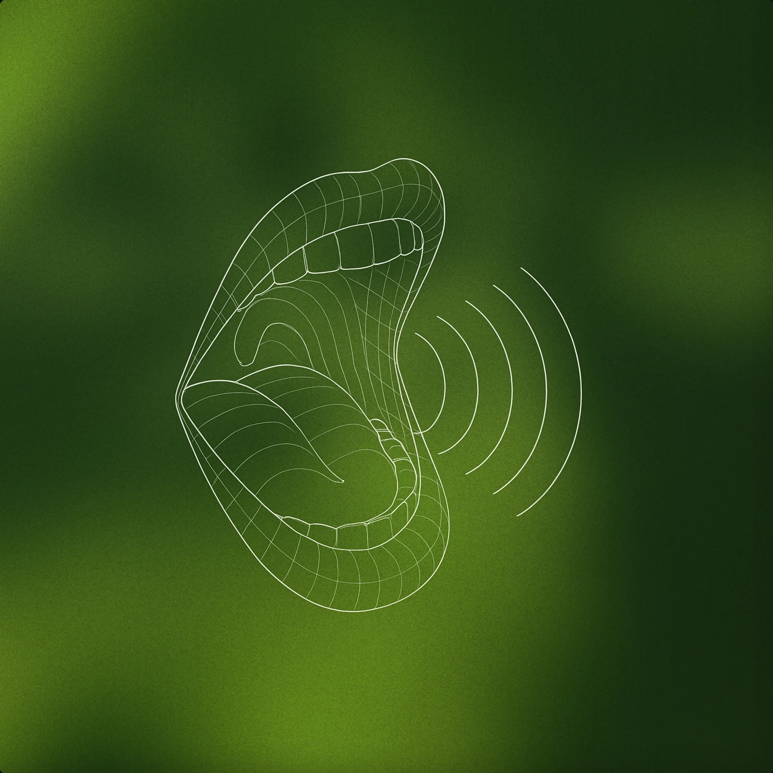 Cover of A stylized open mouth with curved lines flowing inward, suggesting the act of swallowing sound for Swallow sound effects